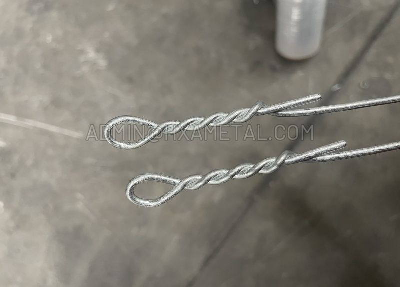 Single loop baling ties