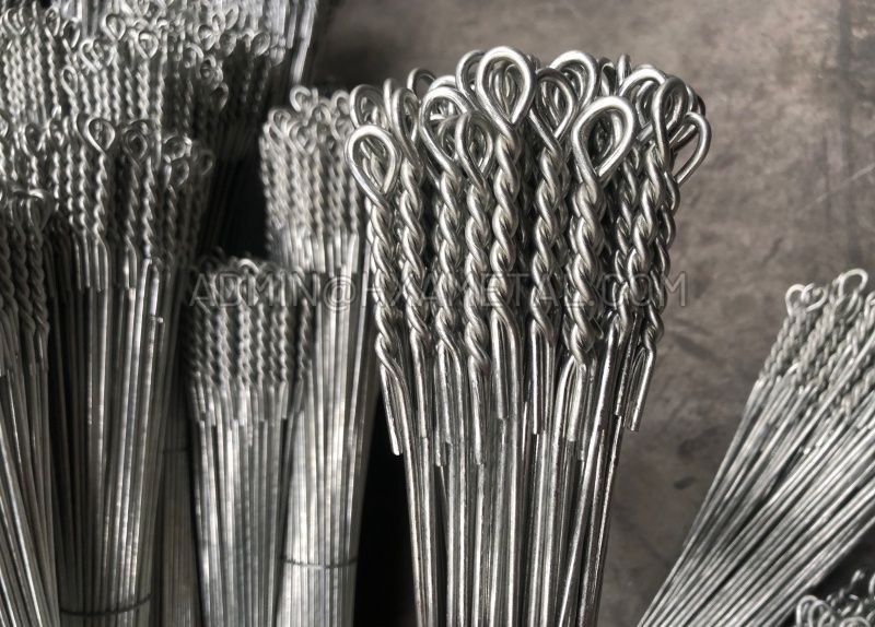 Single loop baling ties